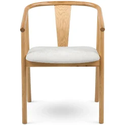 Fonra Dining Chair - Oak and Santolina Gray