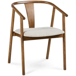 Fonra Dining Chair - Smoked Oak and Santolina Gray