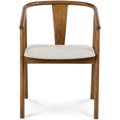 Fonra Dining Chair - Smoked Oak and Santolina Gray
