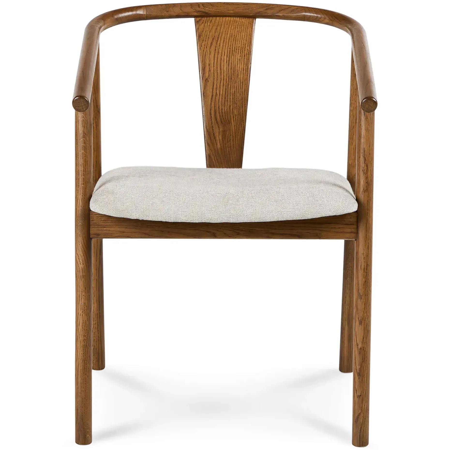 Fonra Dining Chair - Smoked Oak and Santolina Gray
