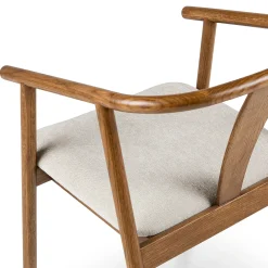 Fonra Dining Chair - Smoked Oak and Santolina Gray