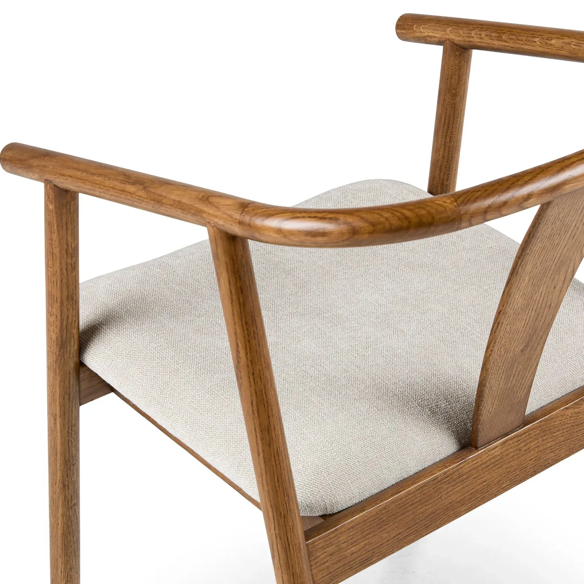 Fonra Dining Chair - Smoked Oak and Santolina Gray
