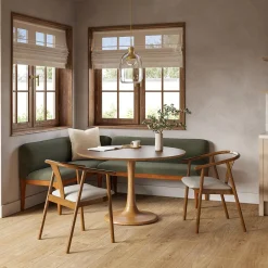 Fonra Dining Chair - Smoked Oak and Santolina Gray