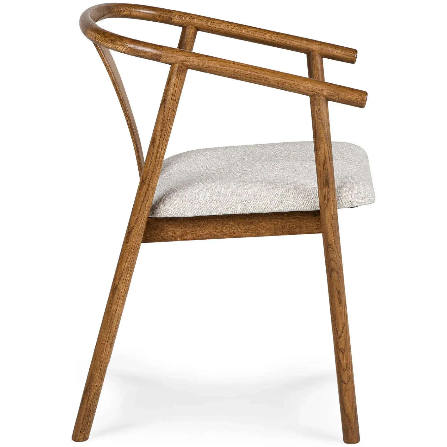 Fonra Dining Chair - Smoked Oak and Santolina Gray