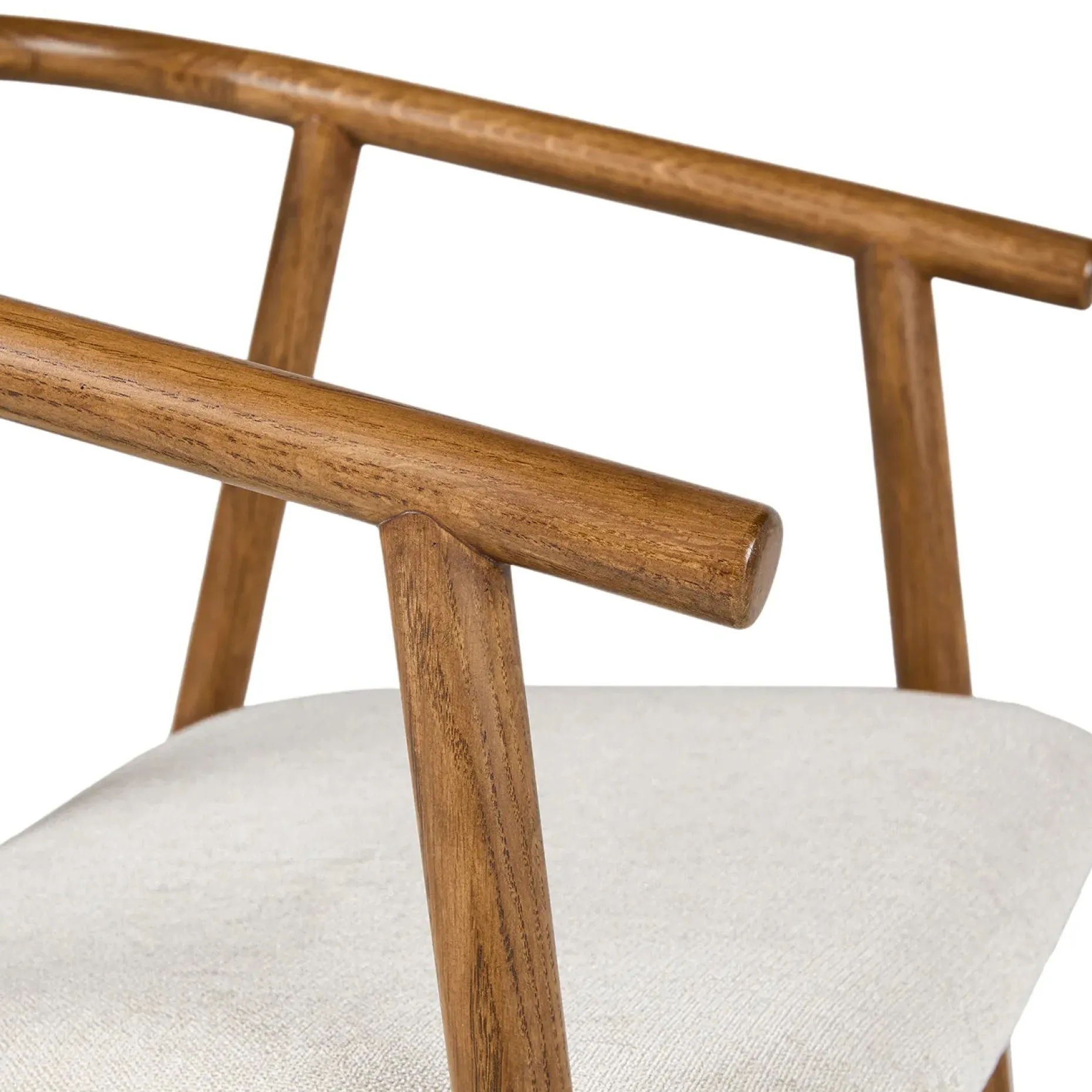 Fonra Dining Chair - Smoked Oak and Santolina Gray