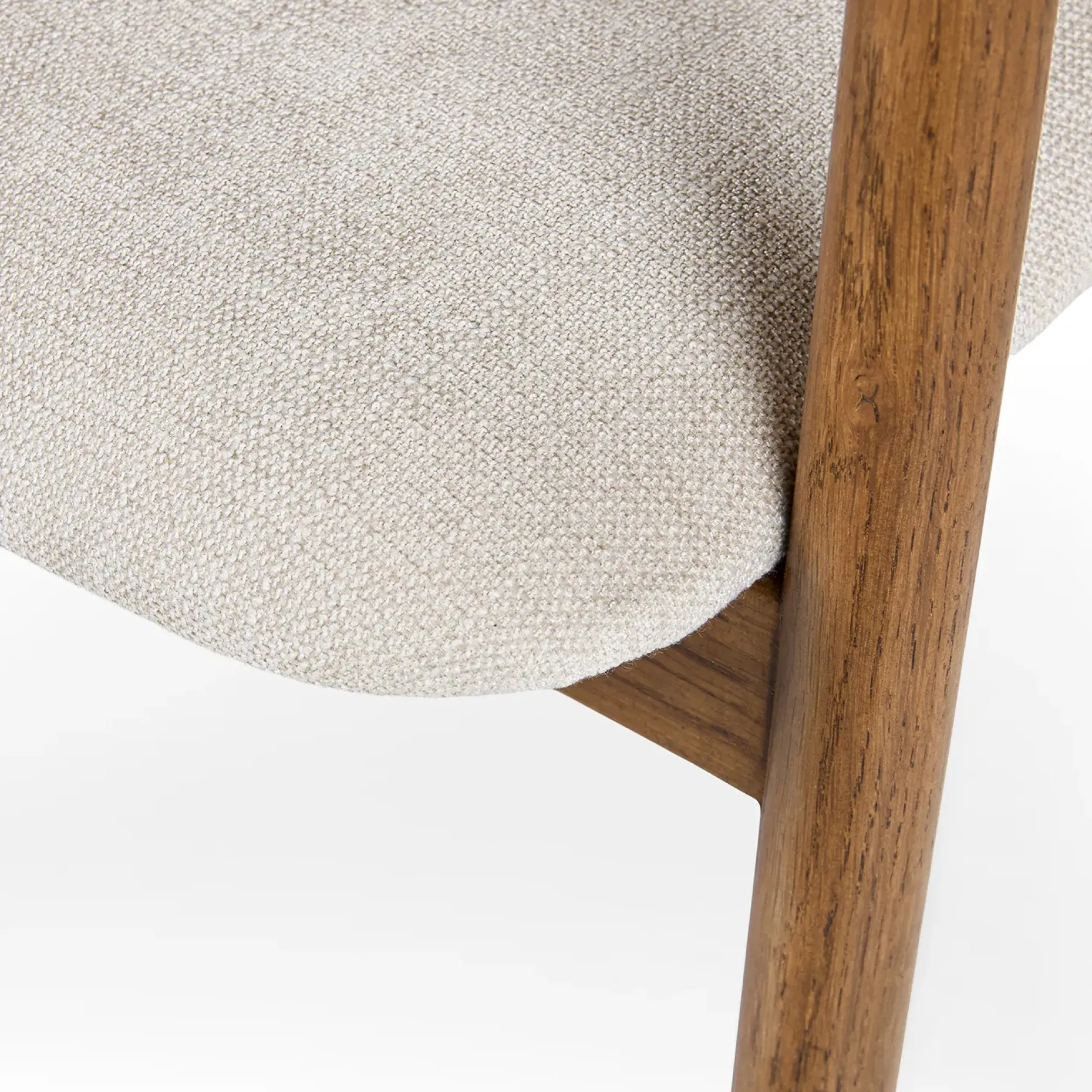 Fonra Dining Chair - Smoked Oak and Santolina Gray
