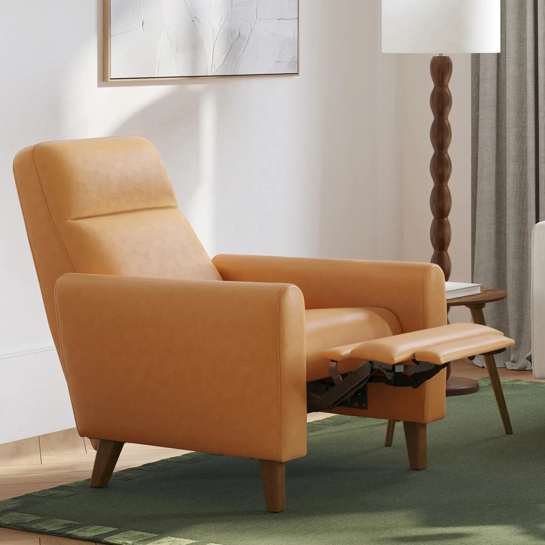 Forrest 32.75" Leather Recliner Lounge Chair - Taos Tan