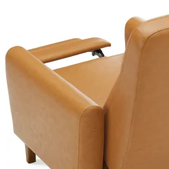 Forrest 32.75" Leather Recliner Lounge Chair - Taos Tan