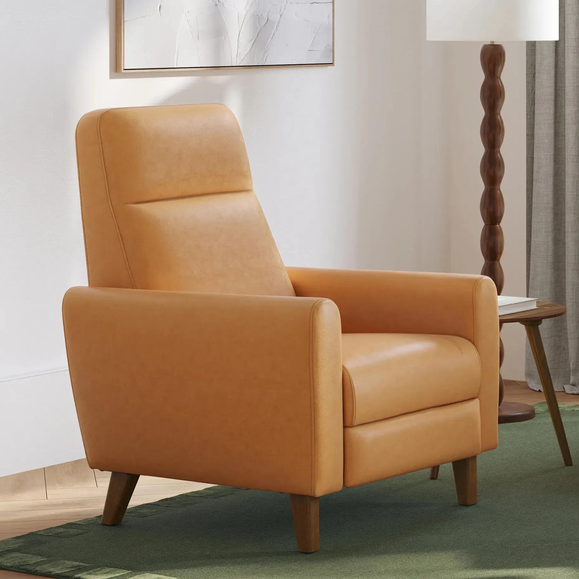 Forrest 32.75" Leather Recliner Lounge Chair - Taos Tan