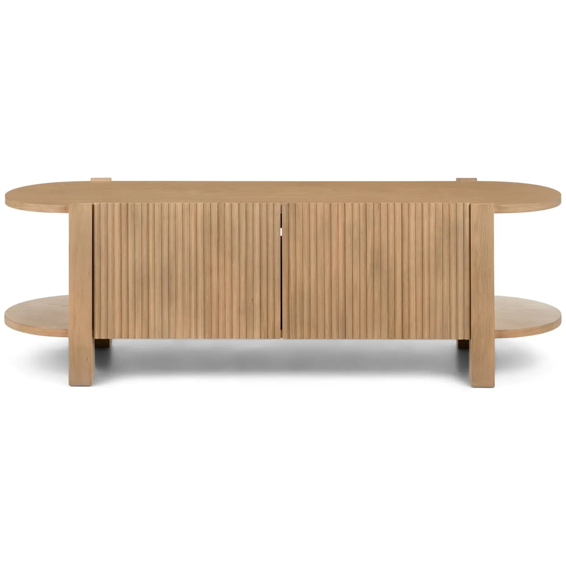 Fortra 62.5" Low Media Unit - White Oak