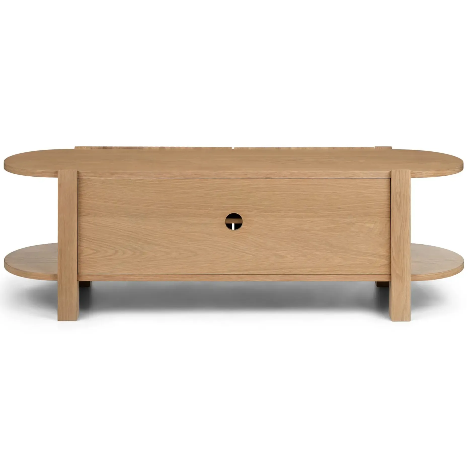 Fortra 62.5" Low Media Unit - White Oak