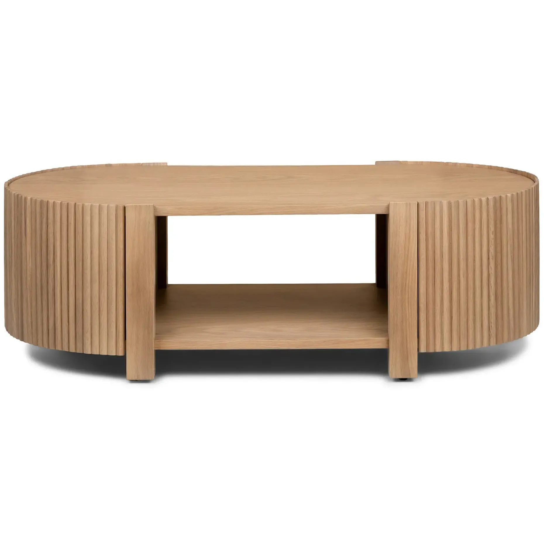 Fortra 50.5" Storage Coffee Table - White Oak