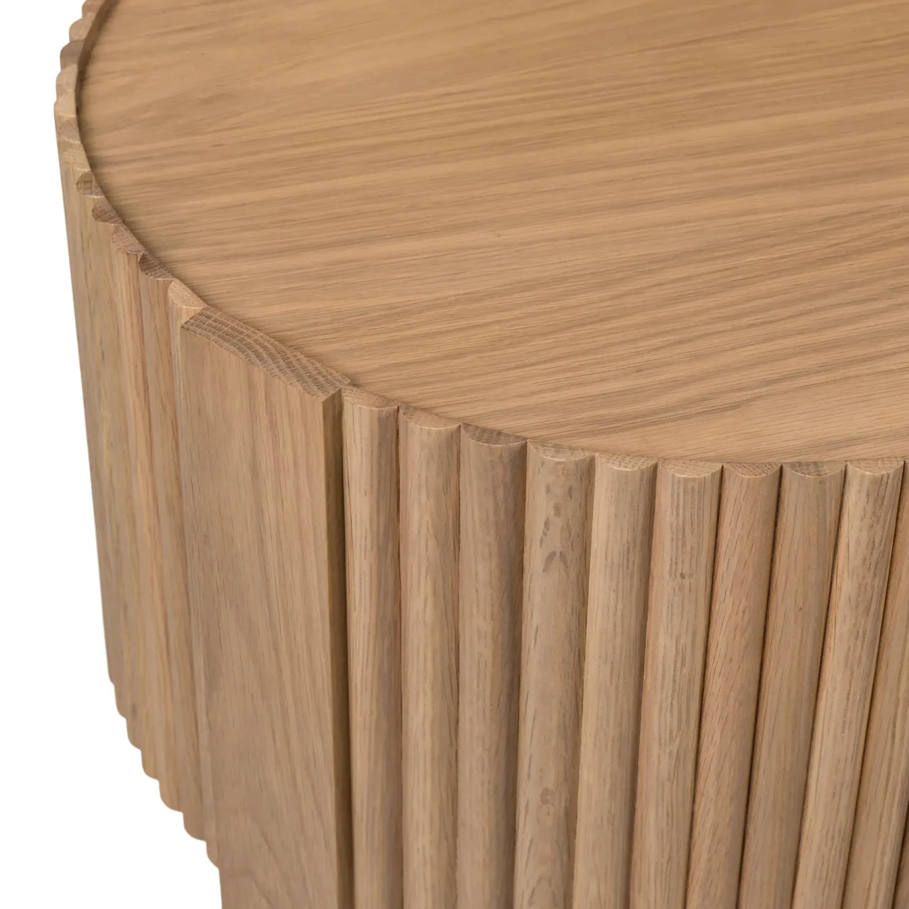 Fortra Storage Side Table - White Oak