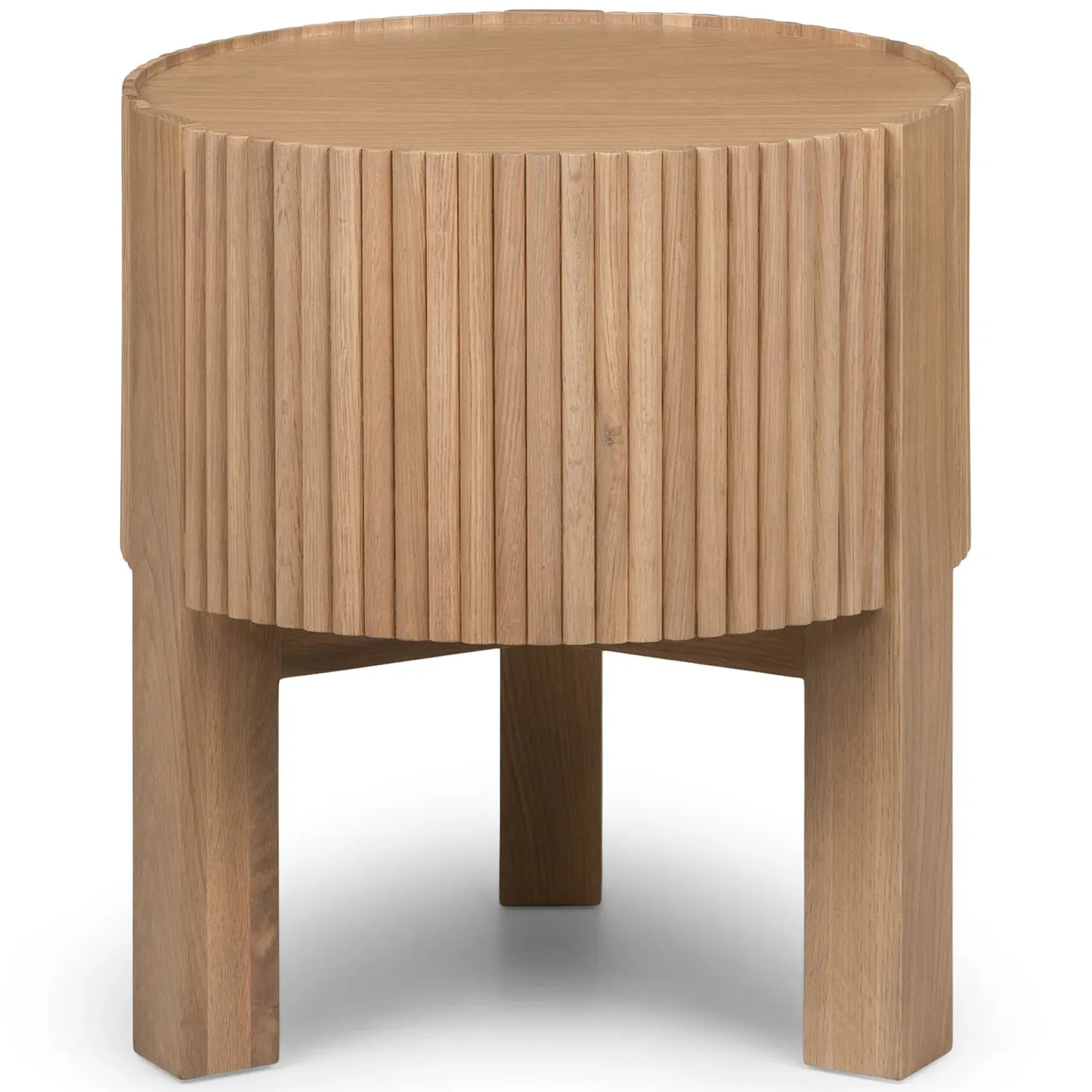 Fortra Storage Side Table - White Oak