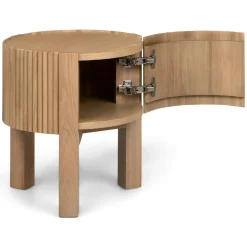 Fortra Storage Side Table - White Oak