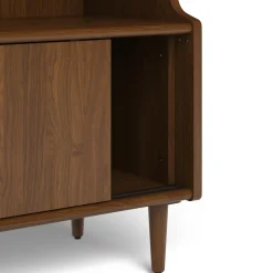 Frances 36" Bookcase with Storage - Walnut