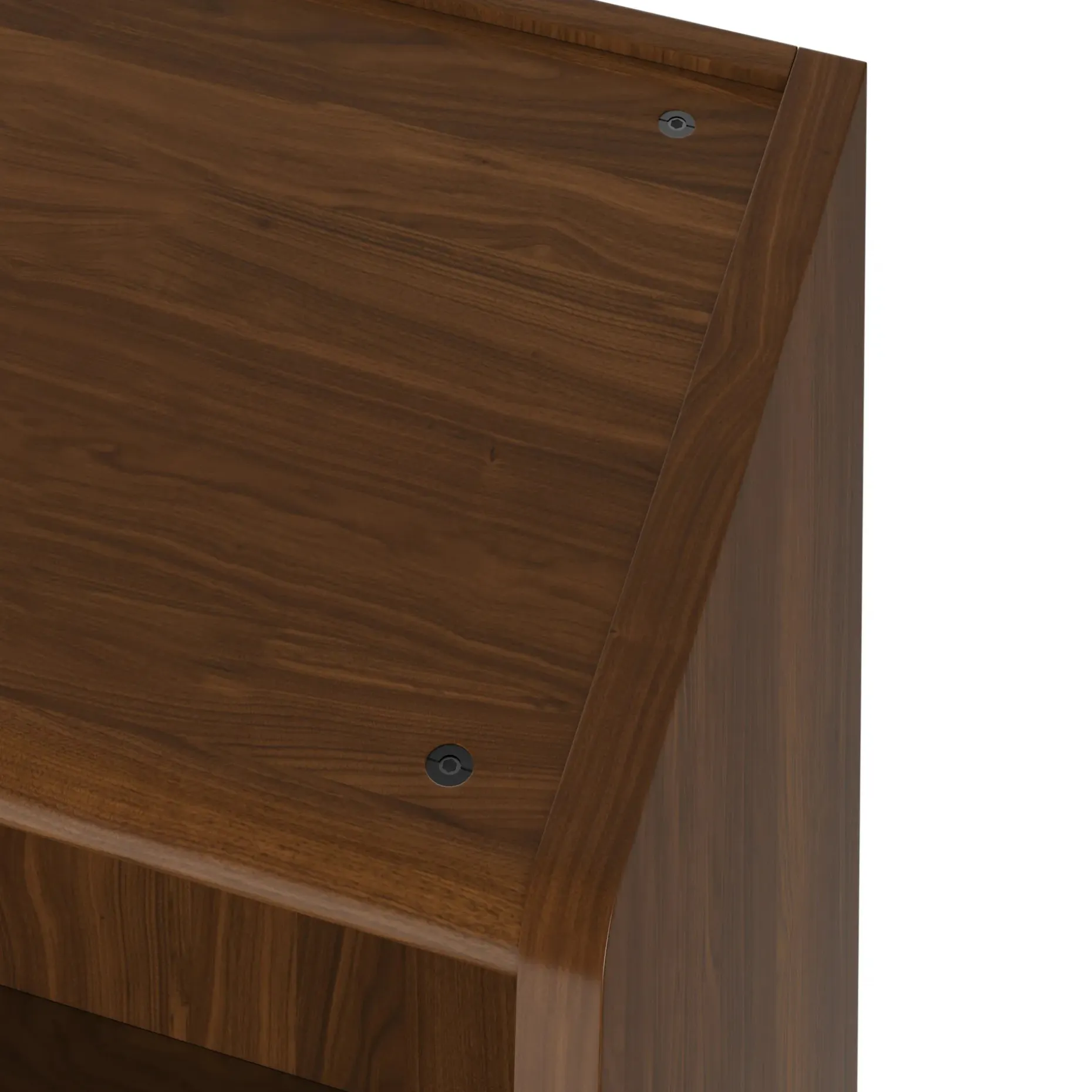 Frances 36" Bookcase with Storage - Walnut