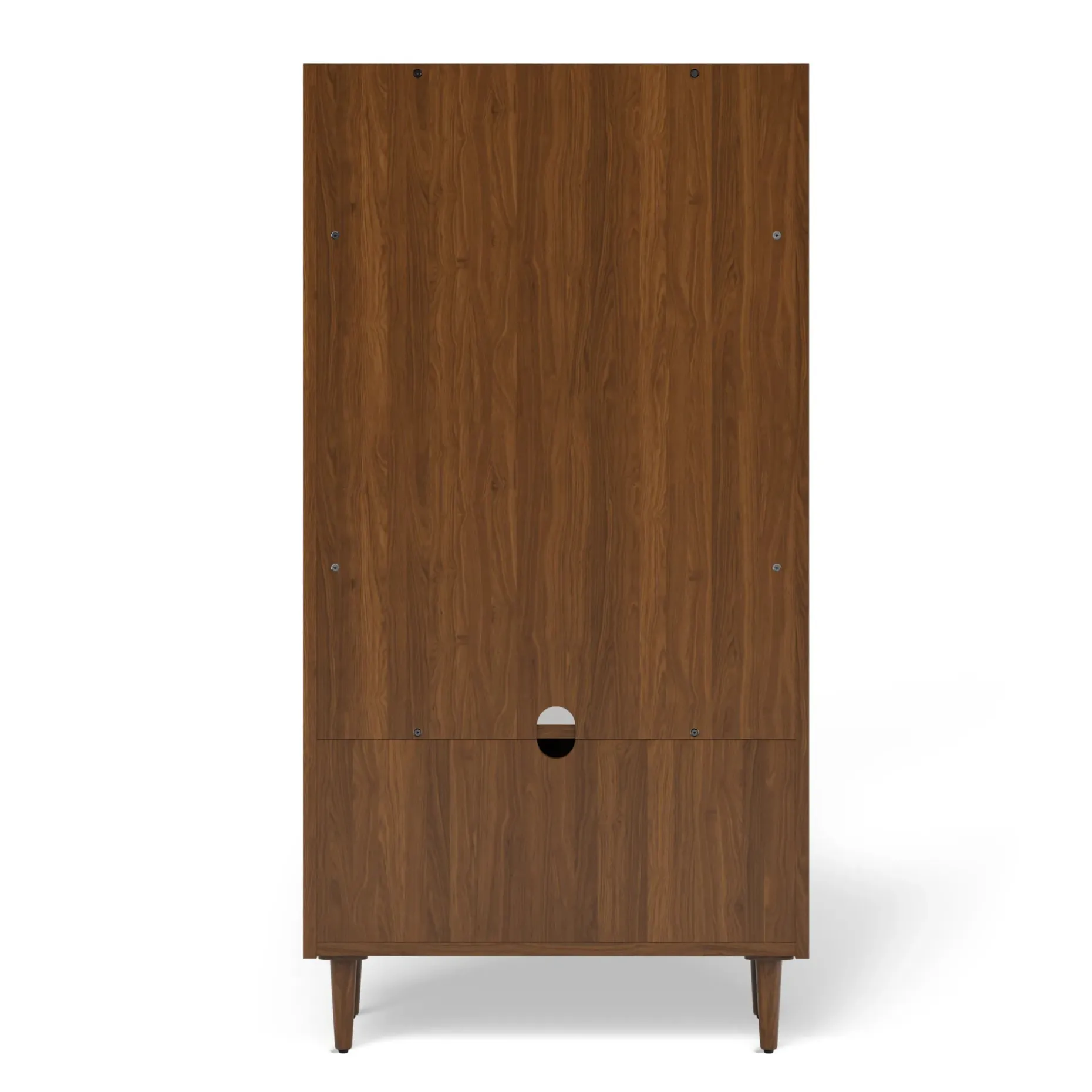 Frances 36" Bookcase with Storage - Walnut