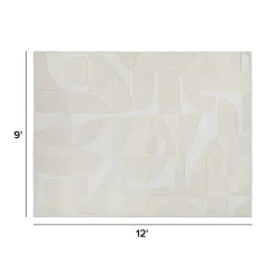 Fraya 9 x 12 Rug - Textured Ivory