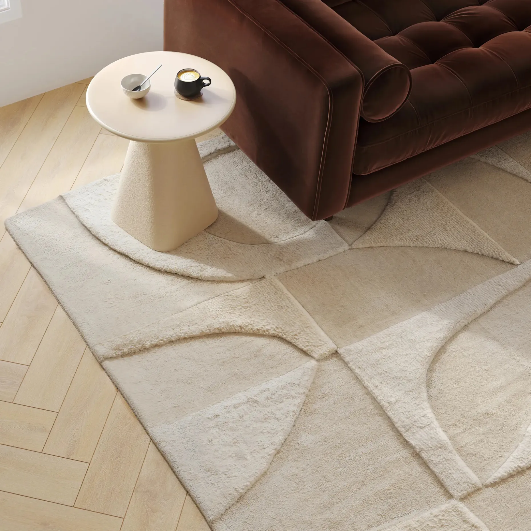 Fraya 9 x 12 Rug - Textured Ivory