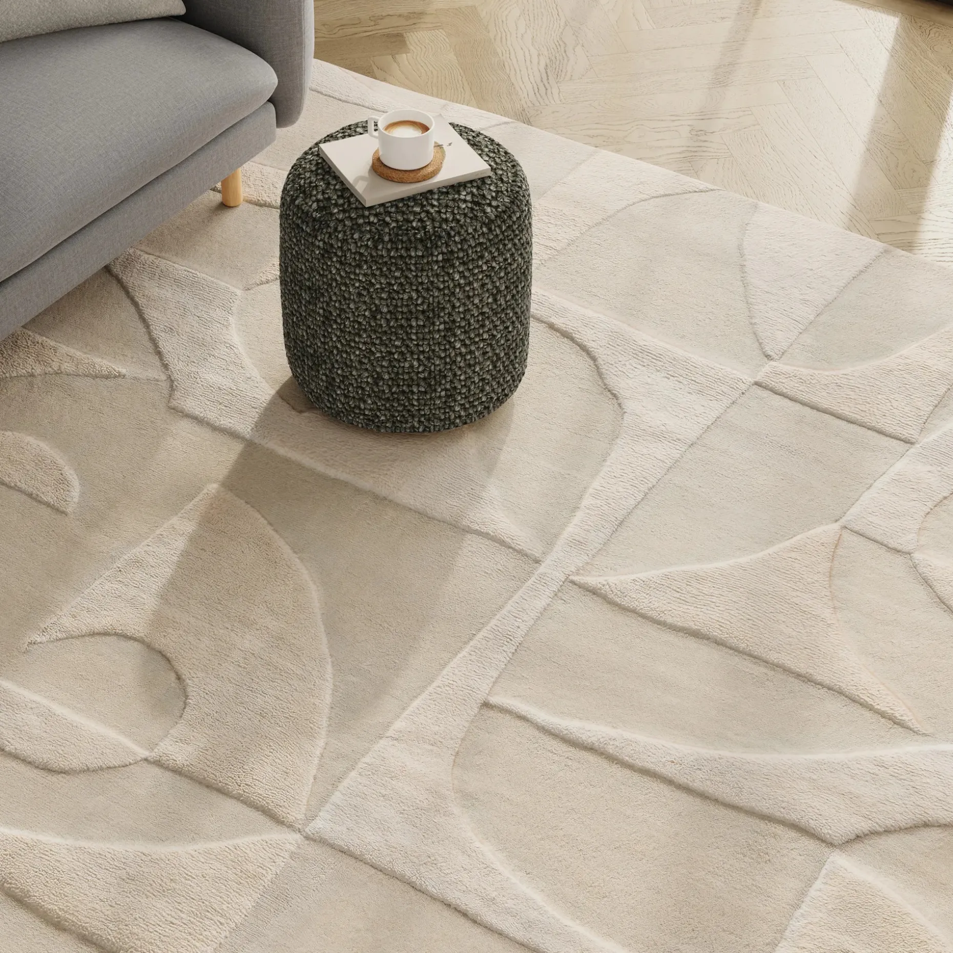 Fraya 8 x 10 Rug - Textured Ivory
