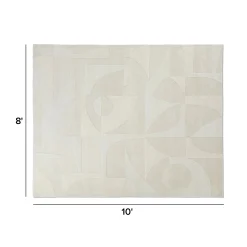 Fraya 8 x 10 Rug - Textured Ivory