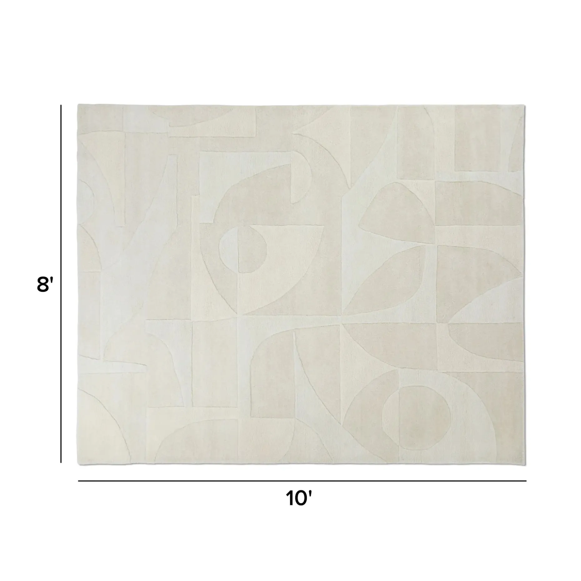 Fraya 8 x 10 Rug - Textured Ivory