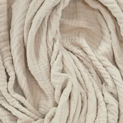 Fresno Cotton Gauze Throw - Light Taupe