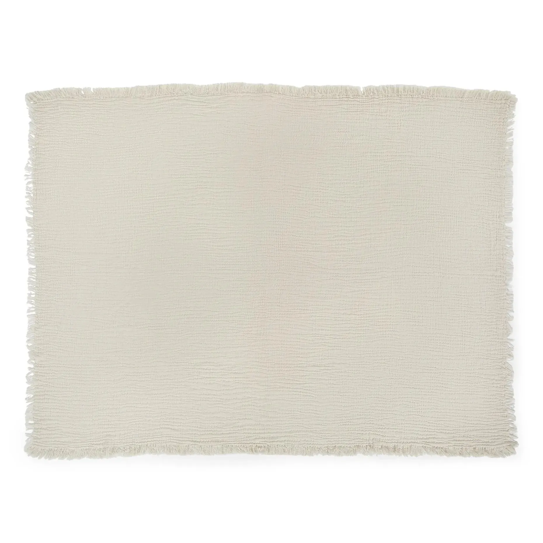 Fresno Cotton Gauze Throw - Light Taupe