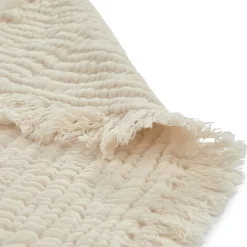 Fresno Cotton Gauze Throw - Light Taupe