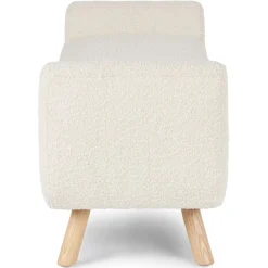 Gabriola 60" Bench - Ivory Bouclé