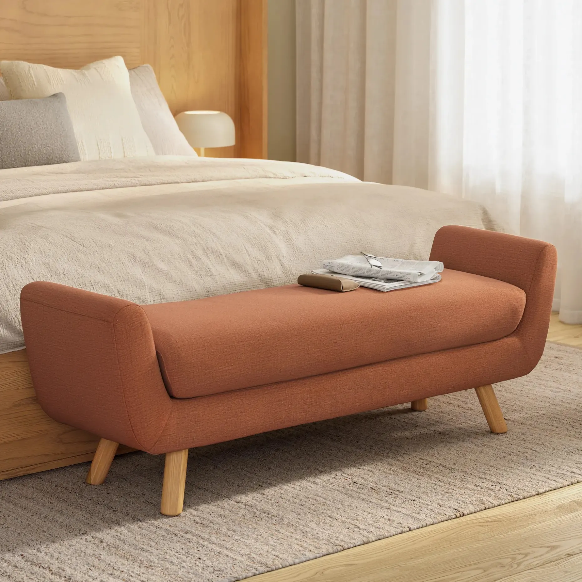 Gabriola 60" Bench - Vinna Clay