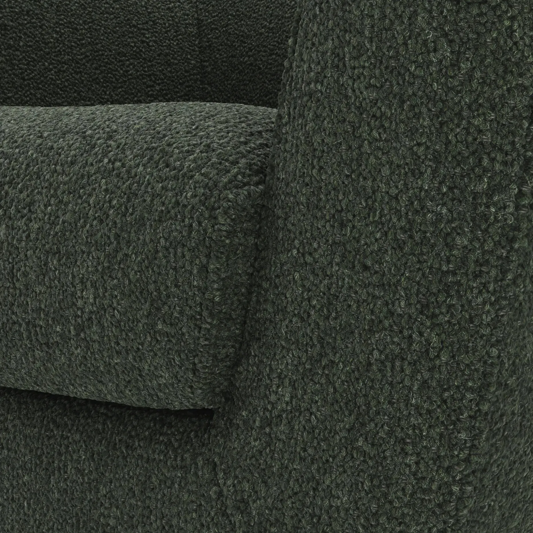 Gabriola 34" Lounge Chair - Green Wool Bouclé