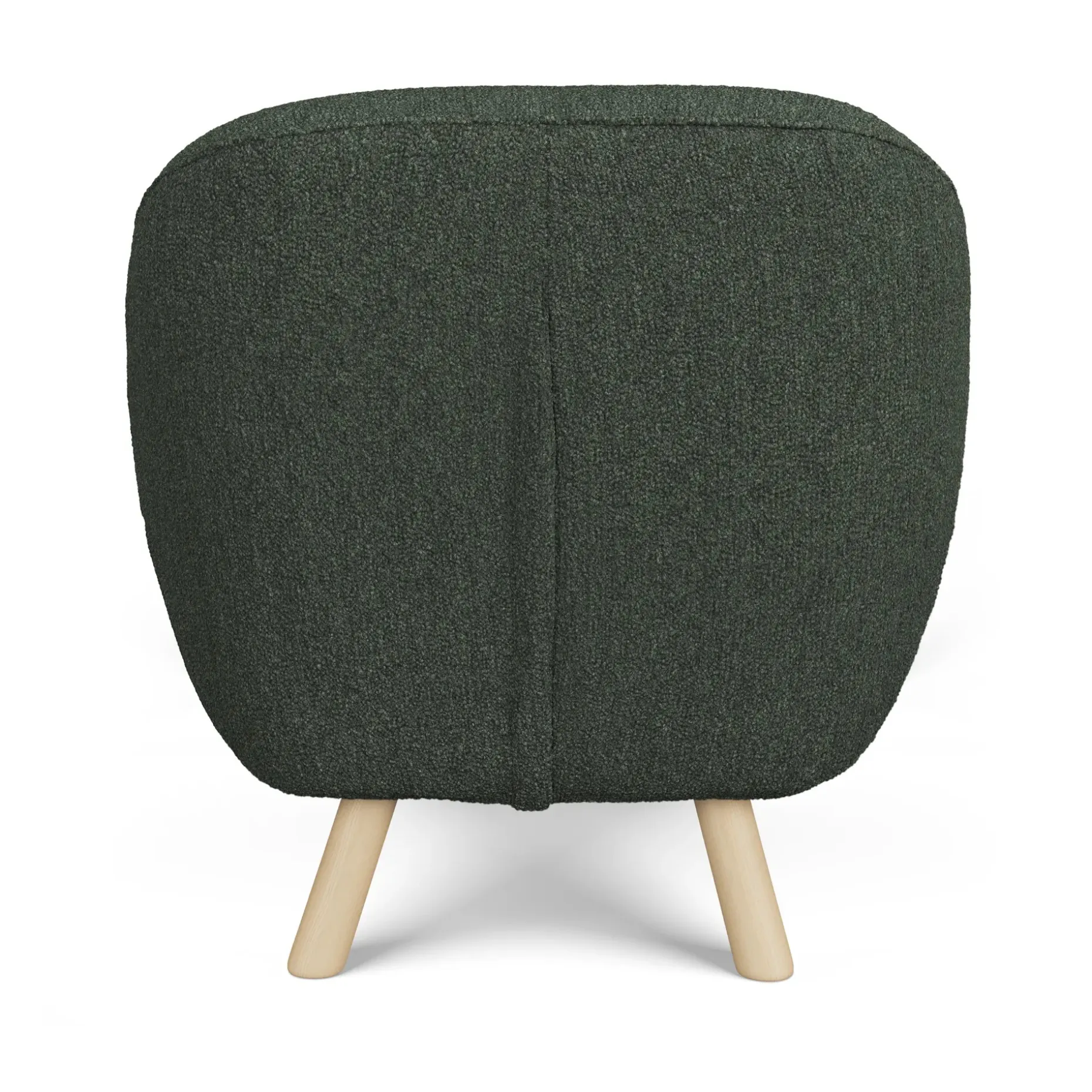 Gabriola 34" Lounge Chair - Green Wool Bouclé