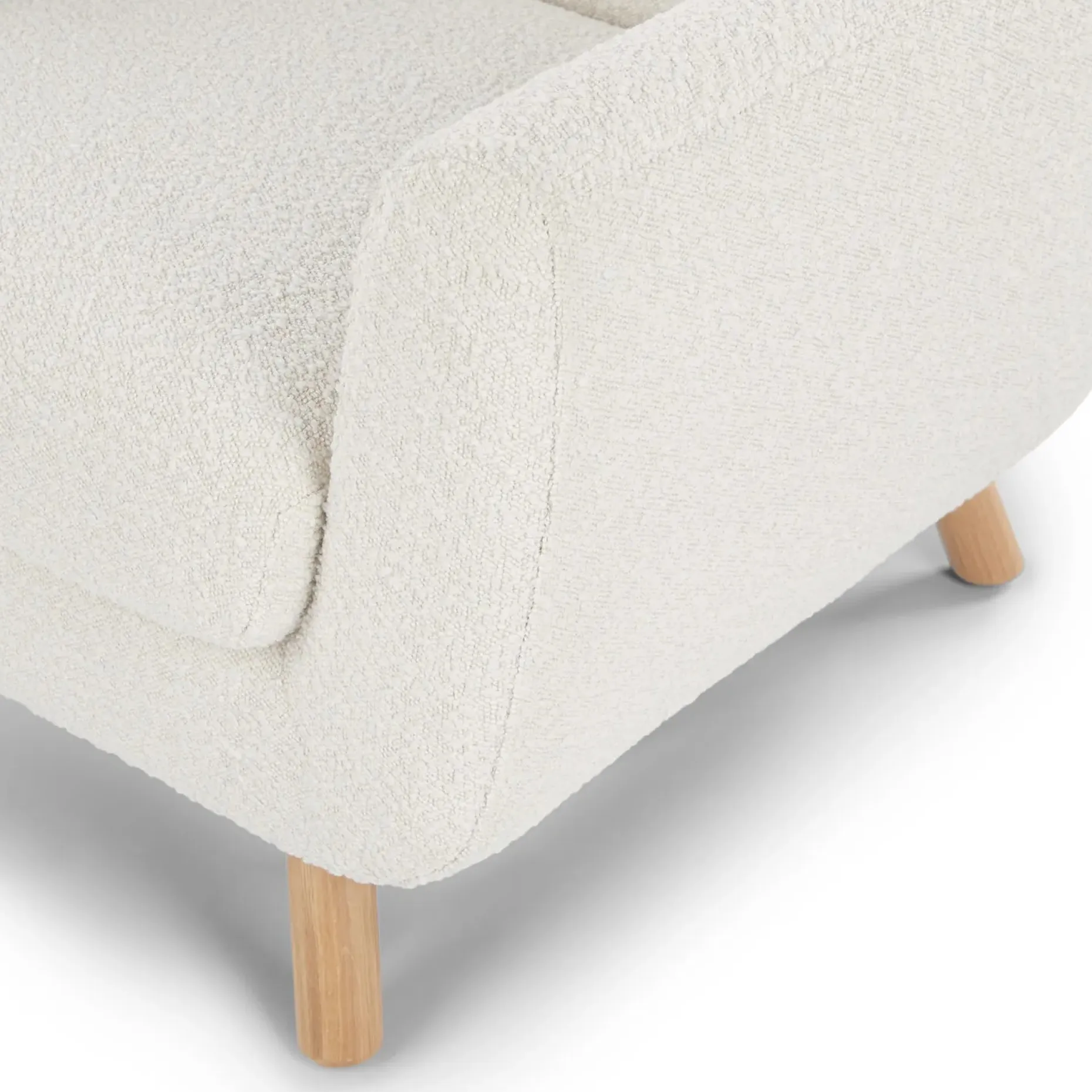 Gabriola 34" Lounge Chair - Ivory Bouclé