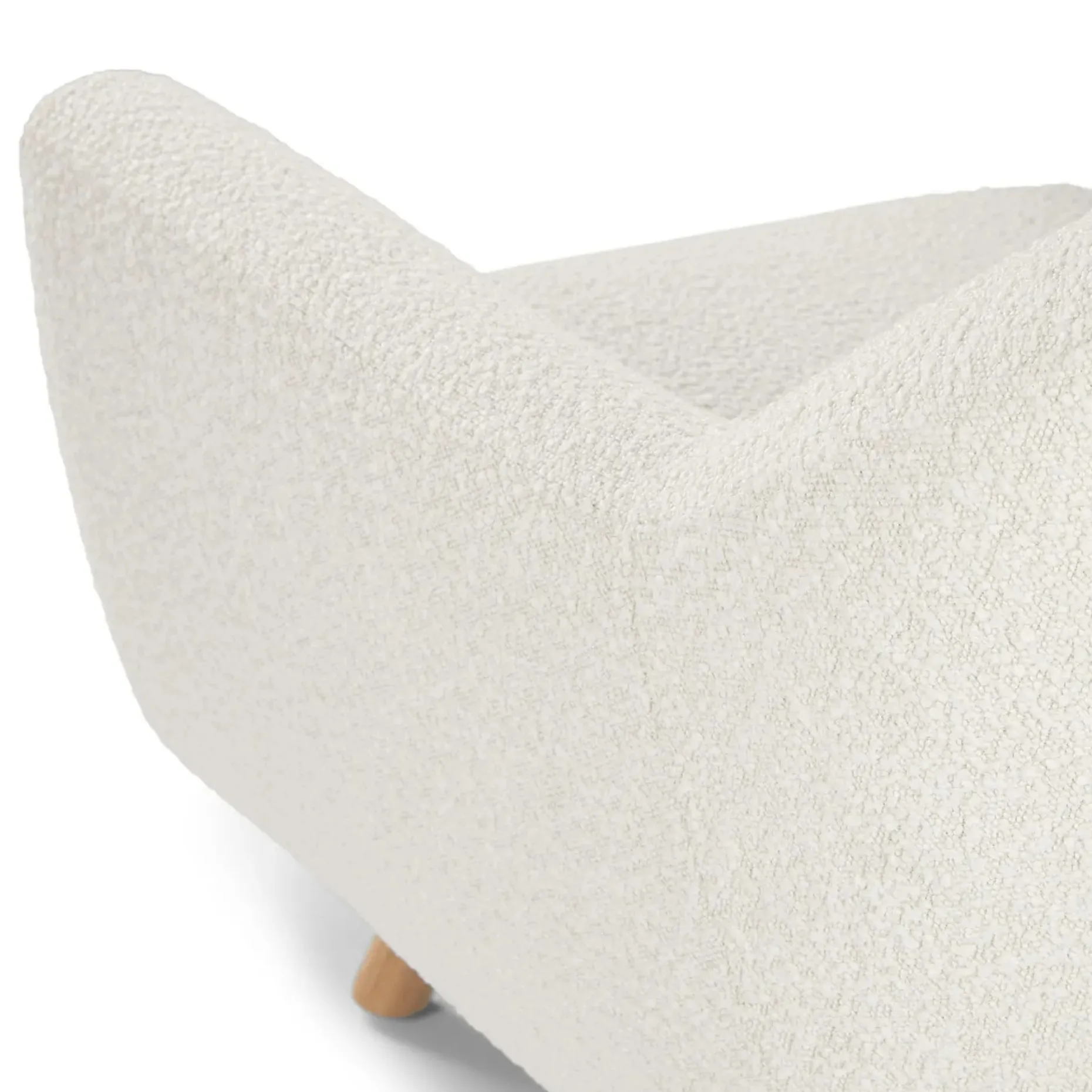Gabriola 34" Lounge Chair - Ivory Bouclé