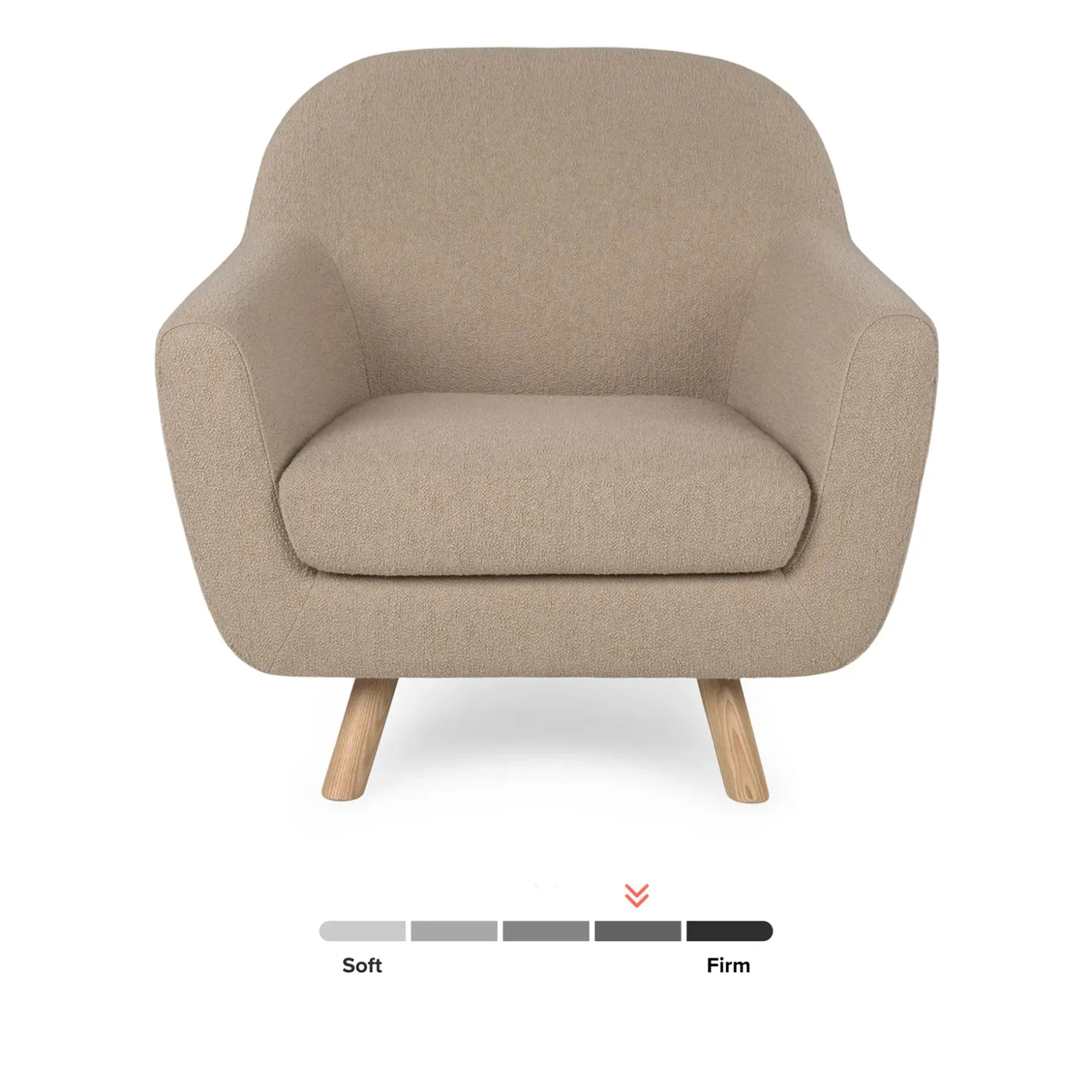 Gabriola 34" Lounge Chair - Sandstone Wool Bouclé