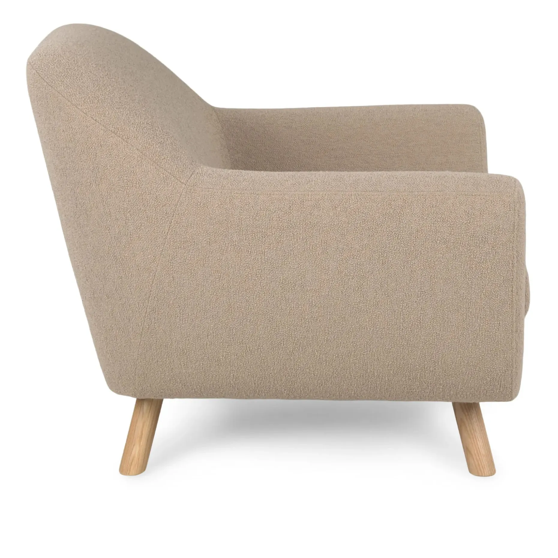 Gabriola 34" Lounge Chair - Sandstone Wool Bouclé