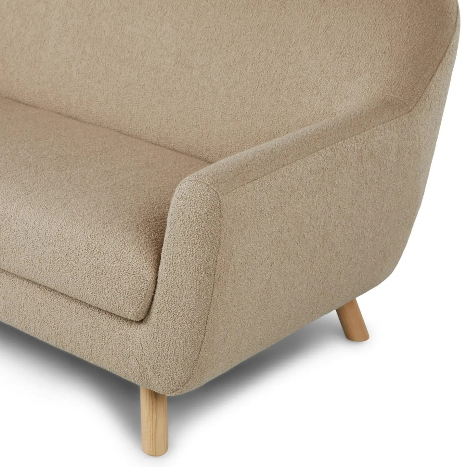 Gabriola 64" Loveseat - Sandstone Wool Bouclé