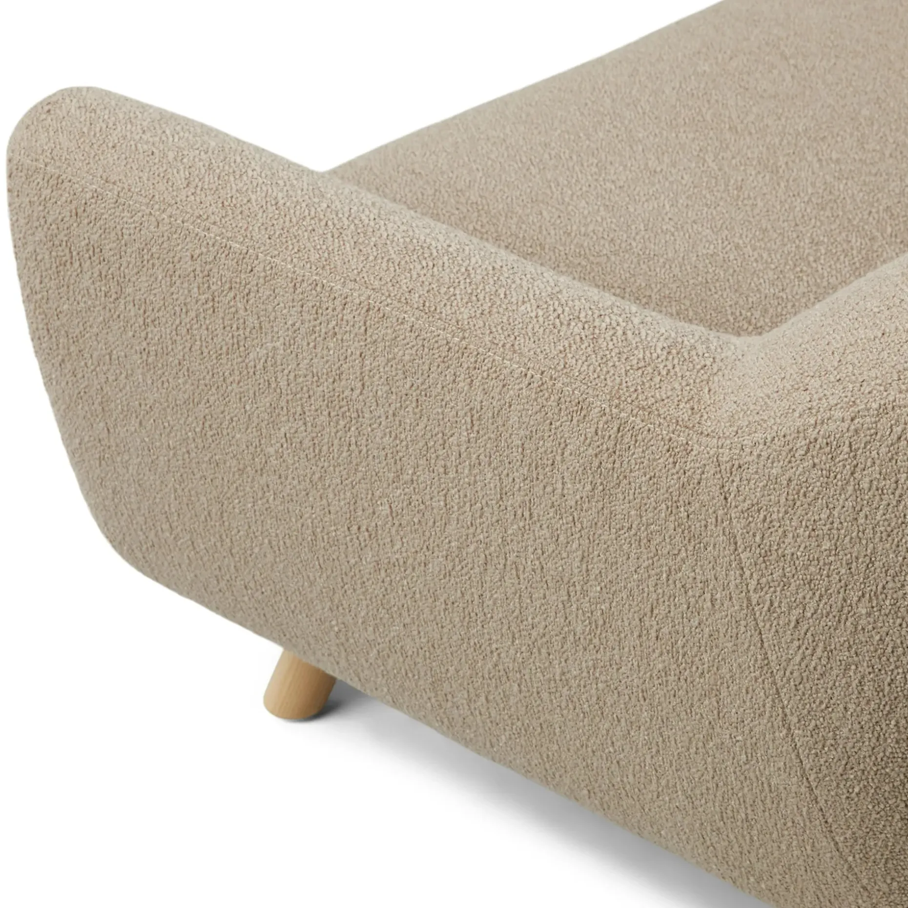 Gabriola 64" Loveseat - Sandstone Wool Bouclé