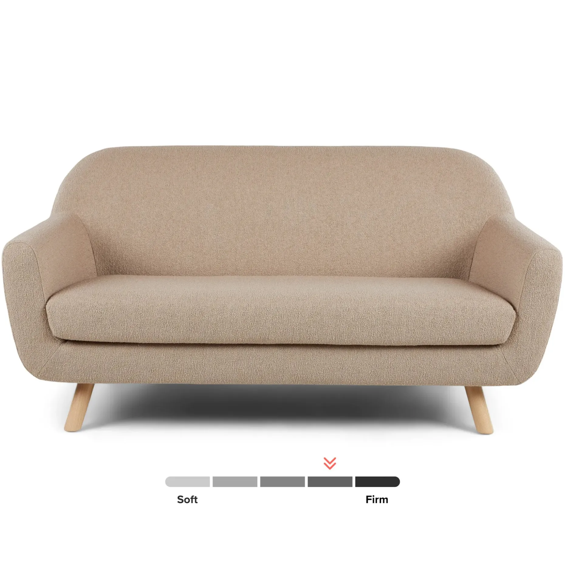 Gabriola 64" Loveseat - Sandstone Wool Bouclé