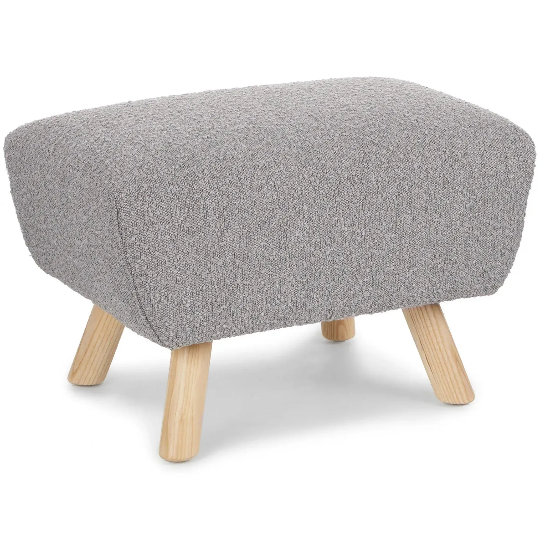Gabriola 23" Ottoman - Dover Gray Bouclé