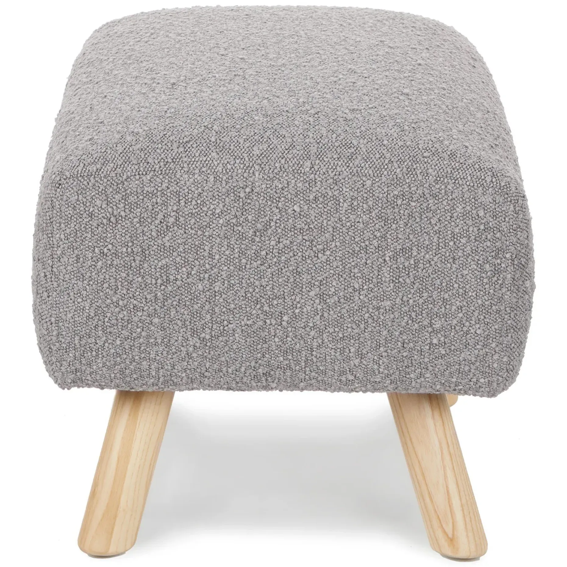 Gabriola 23" Ottoman - Dover Gray Bouclé