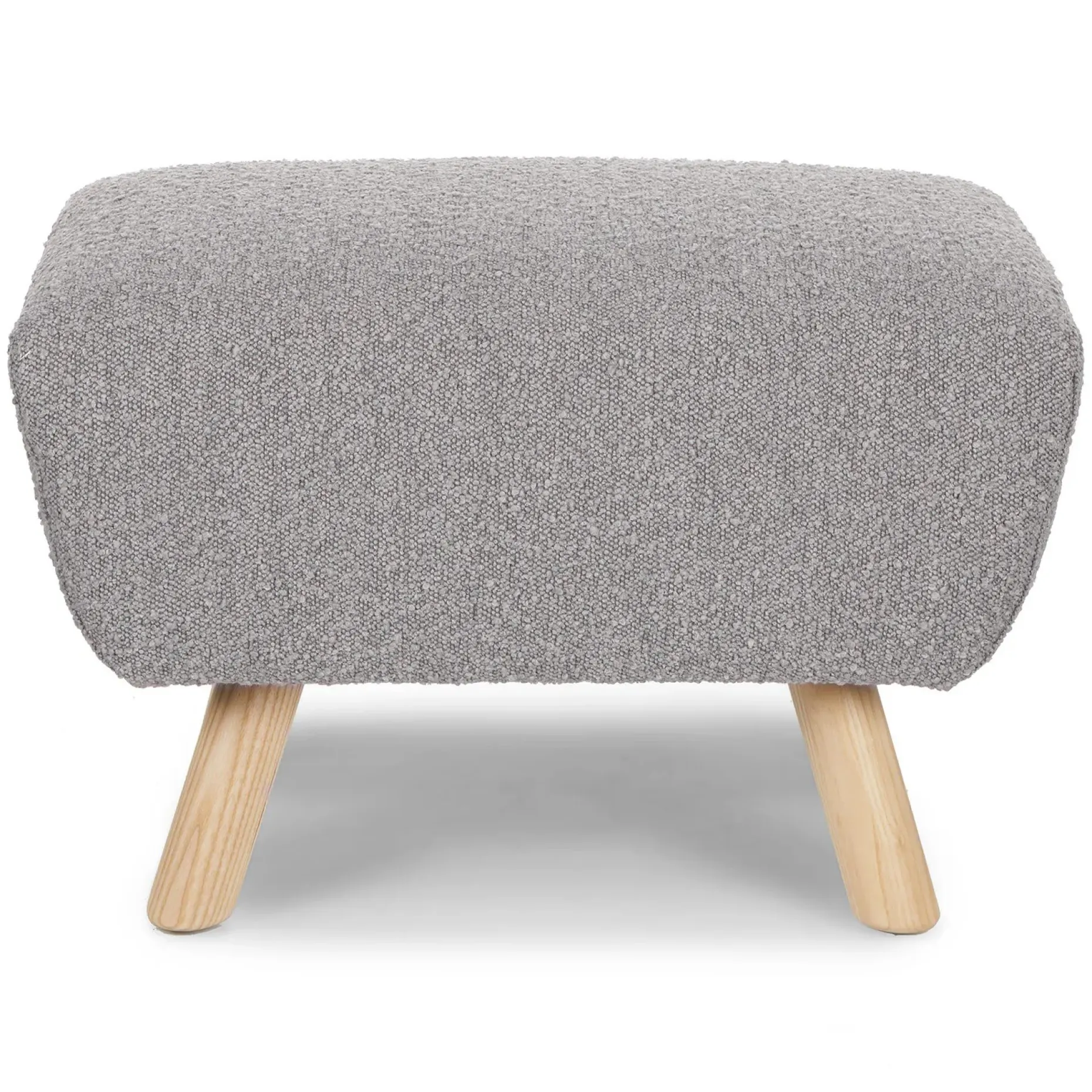 Gabriola 23" Ottoman - Dover Gray Bouclé