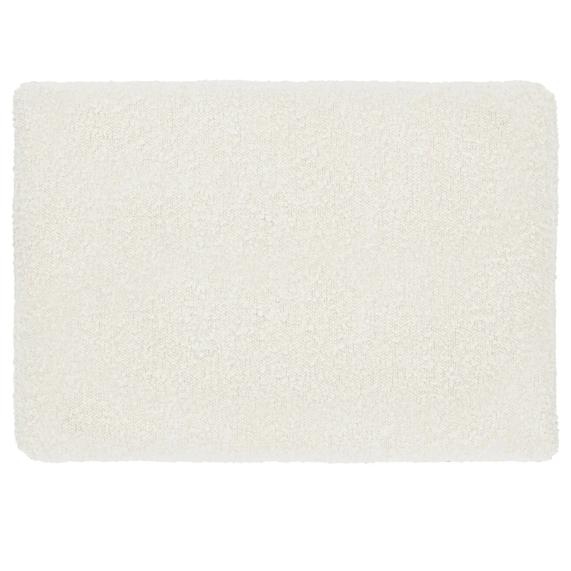Gabriola 23" Ottoman - Ivory Bouclé