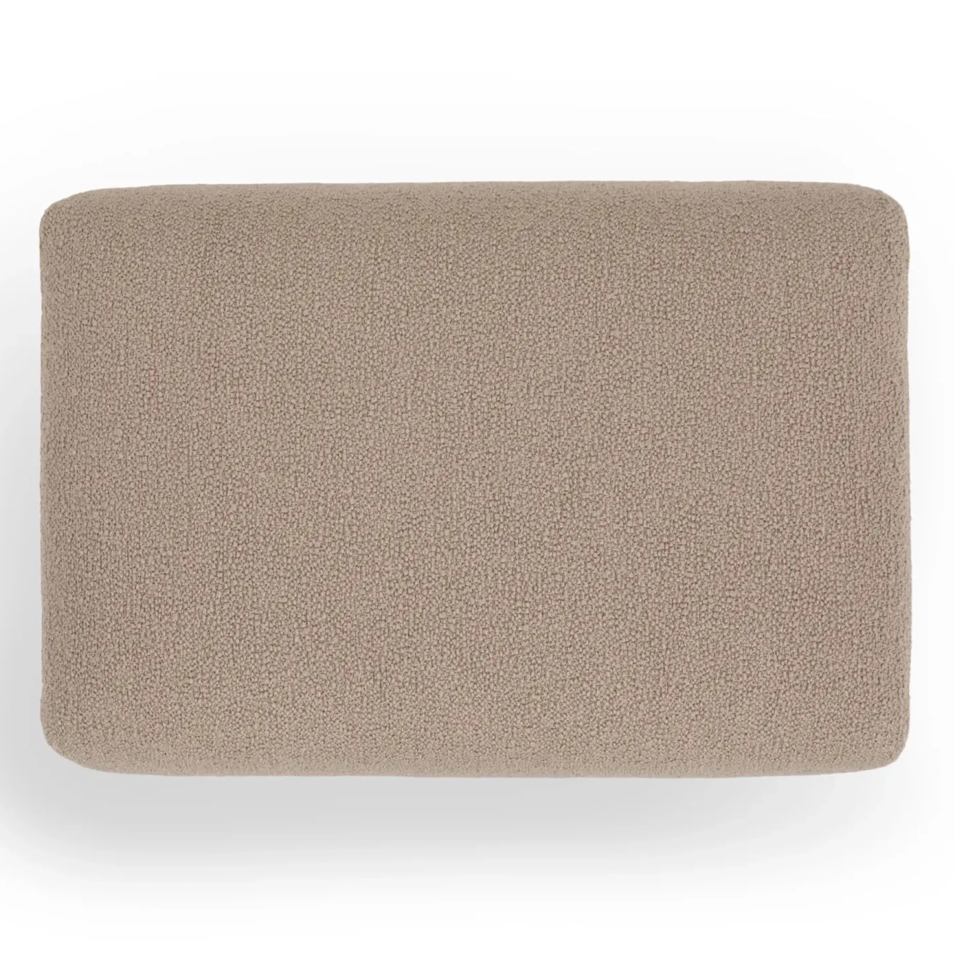 Gabriola 23" Ottoman - Sandstone Wool Bouclé