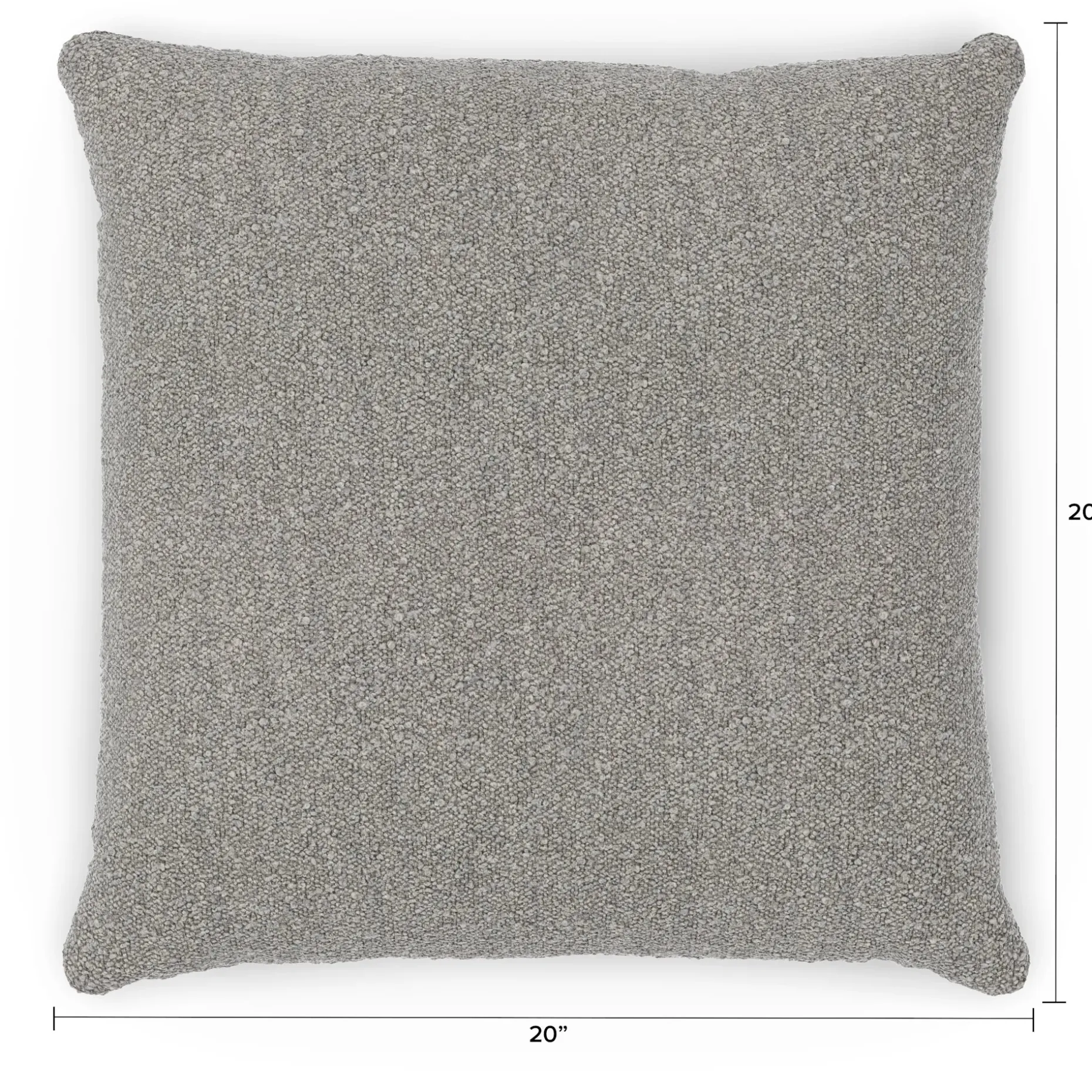 Gabriola Pillow - Dover Gray Bouclé
