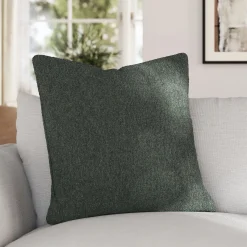 Gabriola Pillow - Green Wool Bouclé