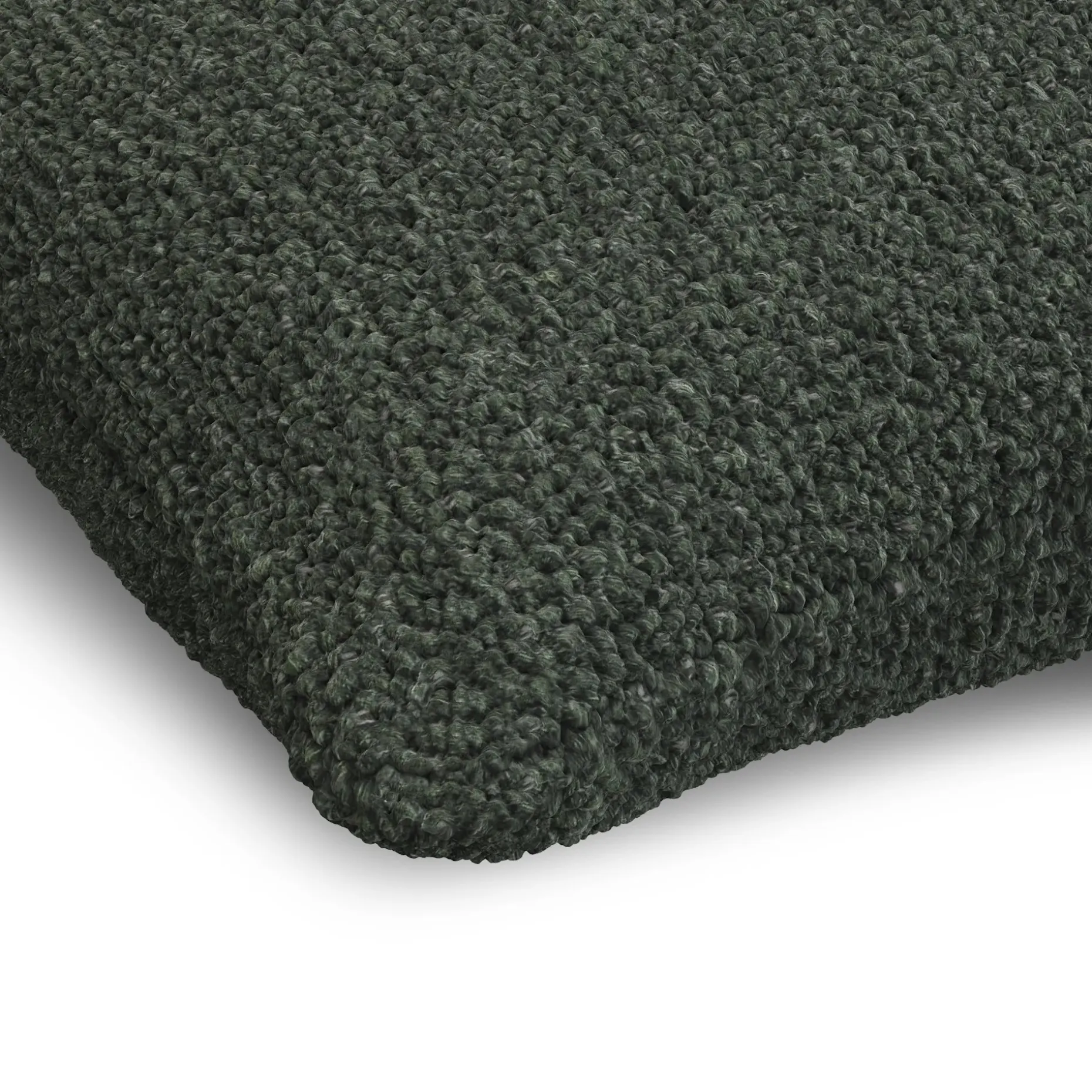 Gabriola Pillow - Green Wool Bouclé