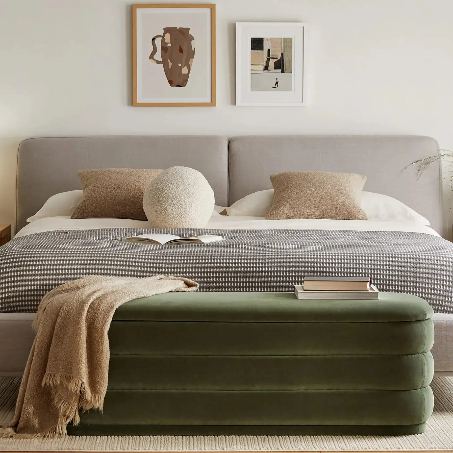 Gabriola Pillow Set - Sandstone Wool Bouclé